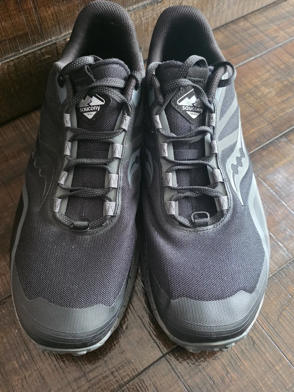 Saucony Peregrine 12 Trail Shoes Running Black/Charcoal Mens 13W